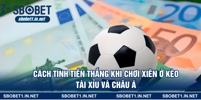 Cách tính tiền thắng khi chơi xiên ở kèo tài xỉu và châu Á