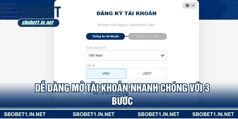 Dễ dàng mở tài khoản nhanh chóng với 3 bước