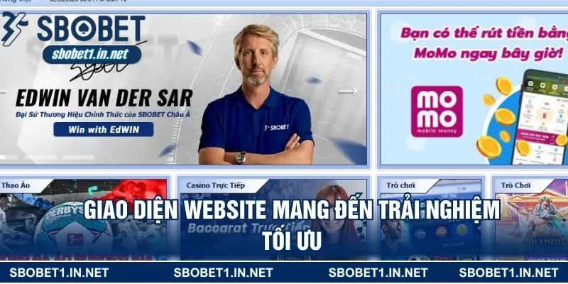 Giao diện website mang đến trải nghiệm tối ưu